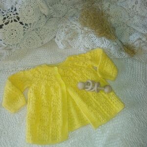 Vintage Yellow Kids Sweater